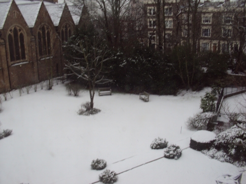 Snow in London, picture taken by Jose Paulo, 6 January 2010