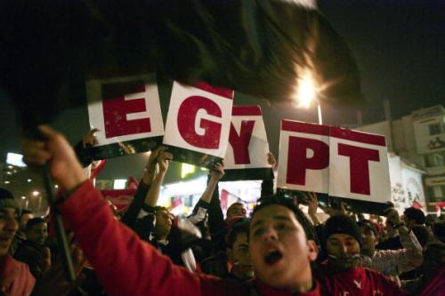Egyptians celebrate victory, courtesy Marco Di Lauro, 31 january, 2010